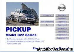 Nissan Pickup model D22 Series. Electronic Service Manual.