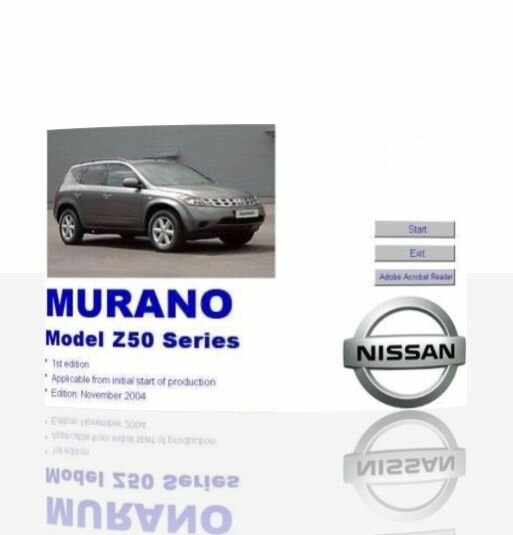 Руководство по ремонту и эксплуатации на Nissan Murano Model Z50 series